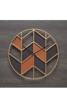 Orologio da parete oro Geometric party