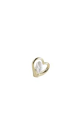 Bomboniera Matrimonio Cuore Coppia Sposi Oro e Bianco 12 Cm