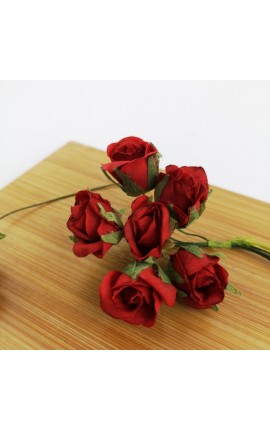 Mazzetto da 6 Rose Rosse Accessorio Decorativo