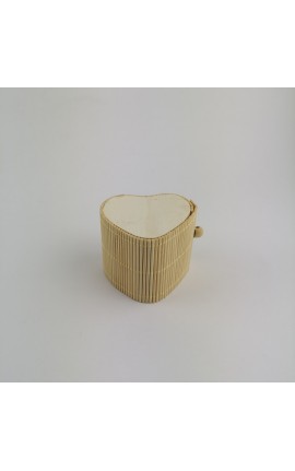 Scatola Portaconfetti in Bamboo Cuore