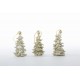 SET 3 PZ APPENDINO ALBERELLO STELLA ORO 3 ASS. DECORAZIONE ALBERO NATALE CHRISTMAS  6x5xh.10,5 CM