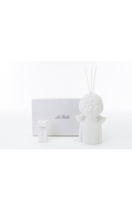 Bomboniera Matrimonio Profumatore Diffusore Girl Porcellana Bianco Con Box